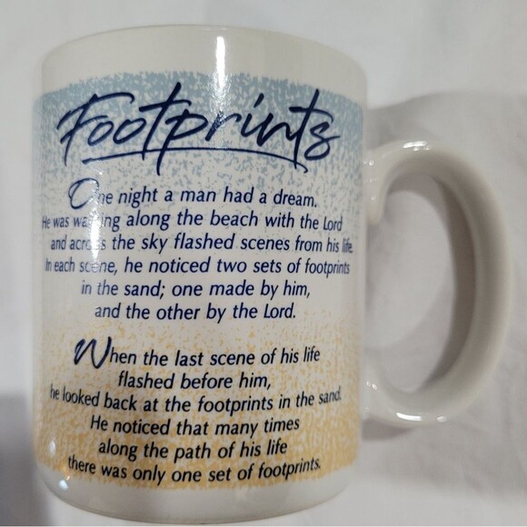 Hallmark Footprints Inspirational Mug - Picture 4 of 9